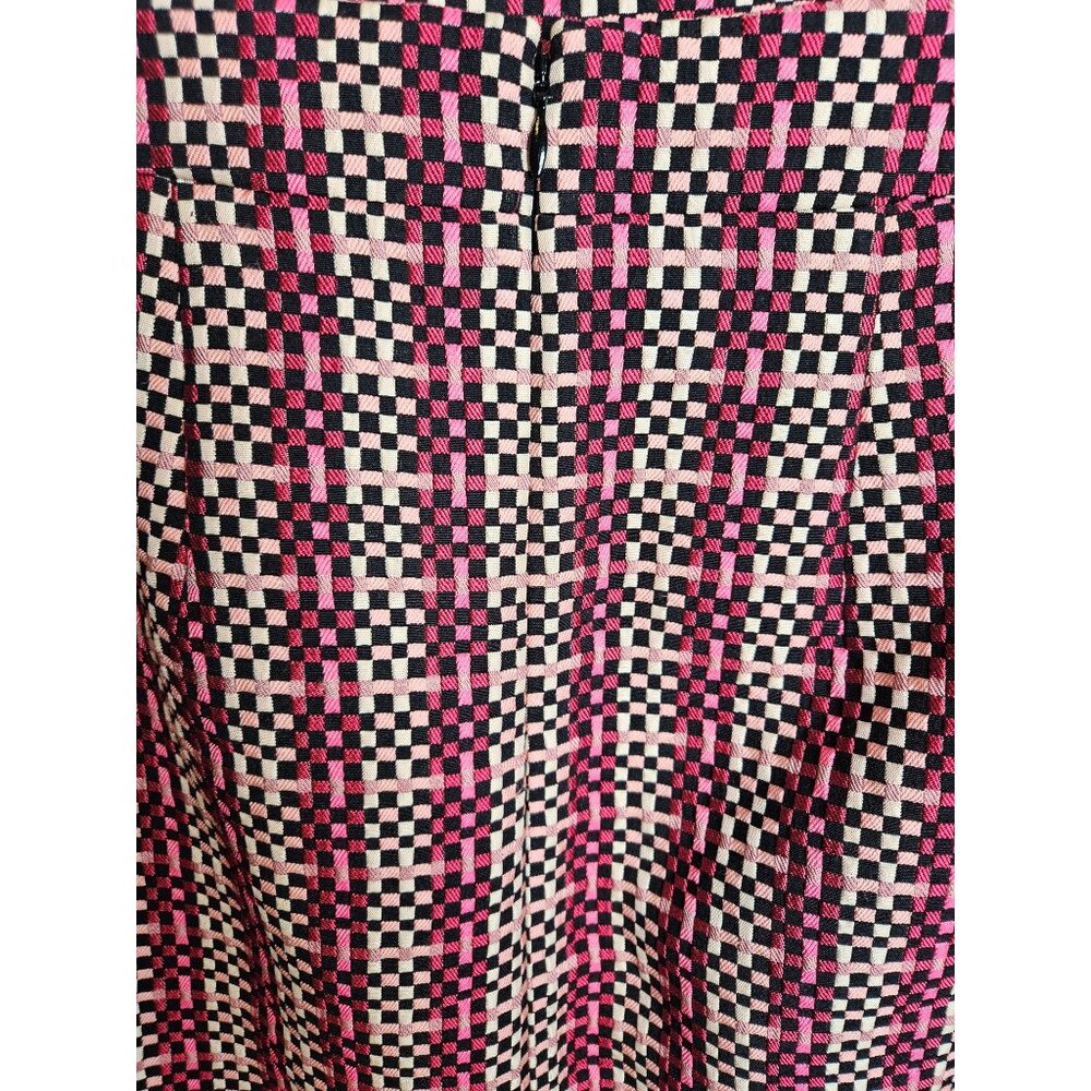Ann Taylor Womens Size 4 Coquette Girl  Feminine Texured Check Work Pencil Skirt - Picture 6 of 9